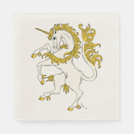 Unicorn Rampant Serviette