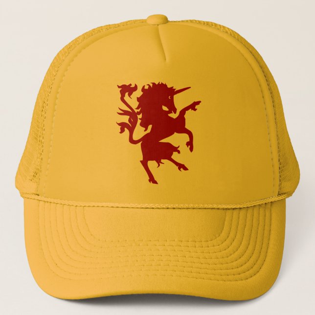 Unicorn Rampant Truckerkappe (Vorderseite)