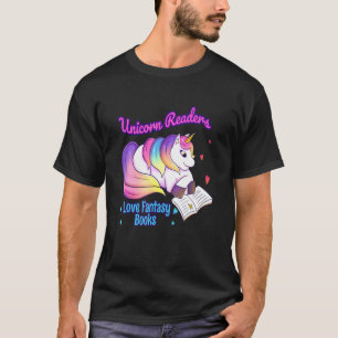 Unicorn Readers Love Fantasy Books 2 T-Shirt
