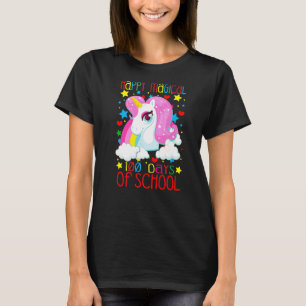 Unicorn Regenbogen 100th Days Happy Magical 100 Da T-Shirt