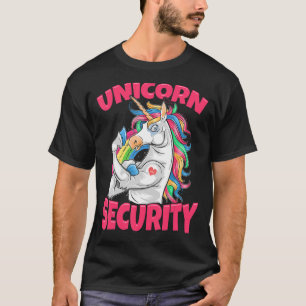 Unicorn-Regenbogen-Sicherheit T-Shirt