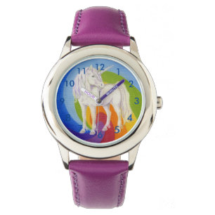 Unicorn-Regenbogenuhr Armbanduhr