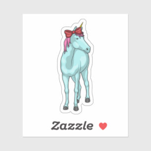 Unicorn Ribbon Aufkleber