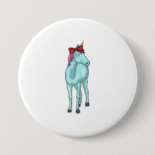 Unicorn Ribbon Button