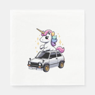Unicorn Riding Kei Car Boys Girls Damen Kinder Tee Serviette