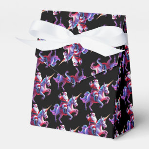 Unicorn Riding Santa Geschenkschachtel