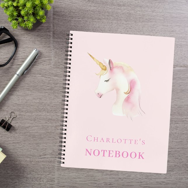 Unicorn-Rosa-Mädchen Notizbuch (Von Creator hochgeladen)