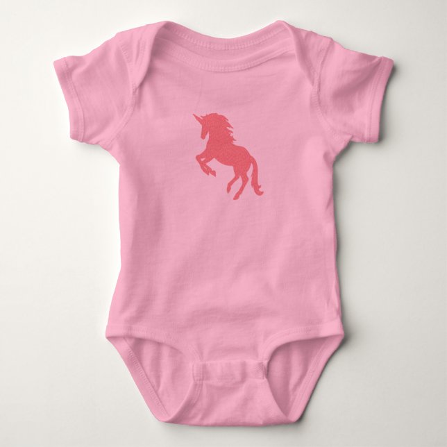 Unicorn Rosa Malerei Kleinkind T - Shirt (Vorderseite)
