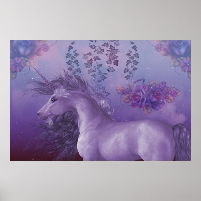 Unicorn Rose Herbst Poster (Vorne)