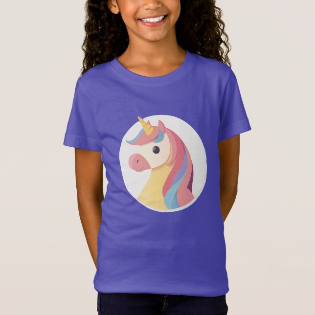 Unicorn Round Head T-Shirt (Vorderseite)