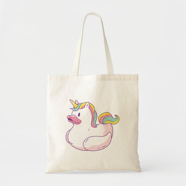 Unicorn Rubber Duck Tragetasche (Vorne)