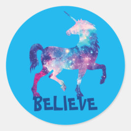 UNICORN RUNDER AUFKLEBER