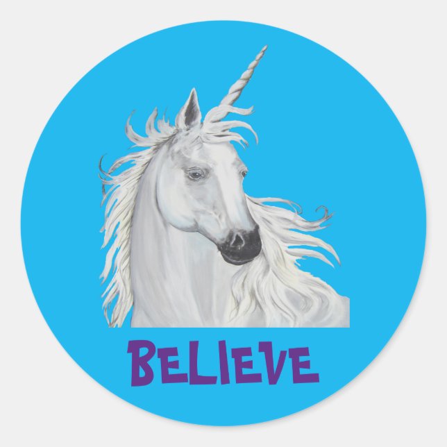 UNICORN RUNDER AUFKLEBER (Vorderseite)