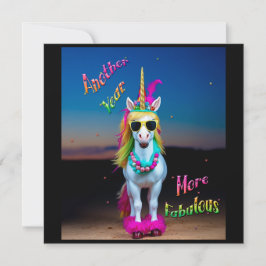 Unicorn Sassy Birthday Card personalisieren Feiertagskarte
