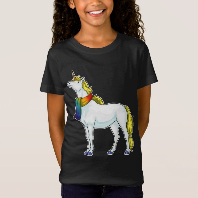 Unicorn Scarf T-Shirt (Vorderseite)