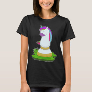 Unicorn Schachstück Ritterschach T-Shirt