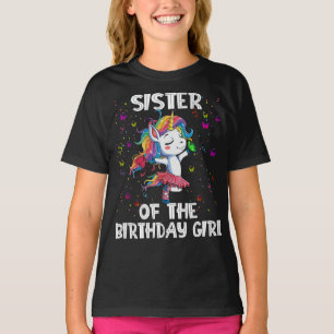 Unicorn-Schwester des Geburtstagskäfers T-Shirt
