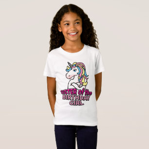 Unicorn Schwester des Geburtstagsmädchen-Shirts T-Shirt