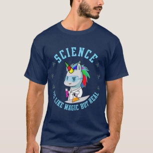 Unicorn Scientist Funny Science ist wie Magie T-Shirt
