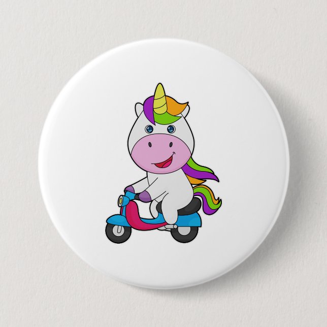 Unicorn Scooter Button (Vorderseite)