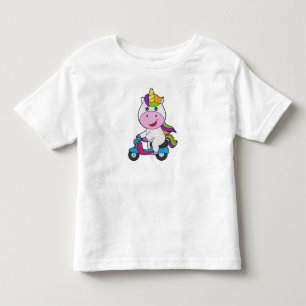 Unicorn Scooter Kleinkind T-shirt