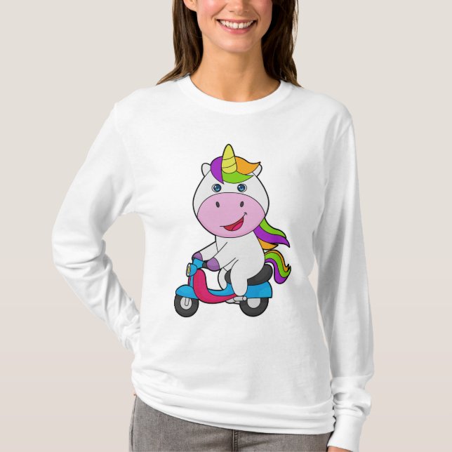 Unicorn Scooter T-Shirt (Vorderseite)