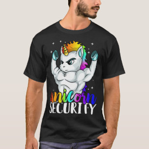 Unicorn Security Squad Muscle T-Shirt Funny Vater 