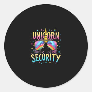 Unicorn Security Tank Top_6 Runder Aufkleber