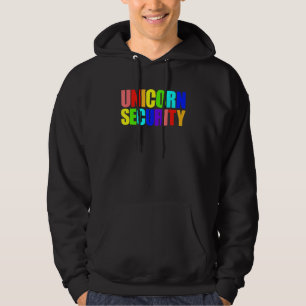 Unicorn Security Unicorn Halloween Vater Mama Unic Hoodie