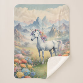 Unicorn Sherpa Blanket Sherpadecke