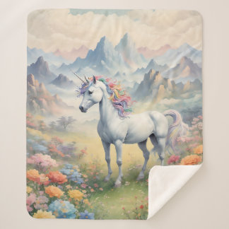 Unicorn Sherpa Blanket Sherpadecke