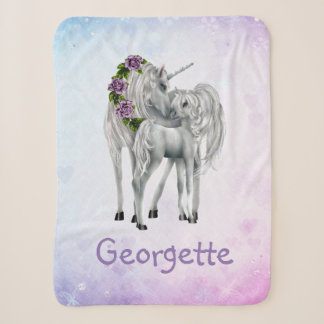 Unicorn Sherpa Blanket Sherpadecke