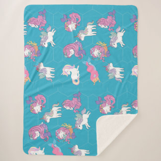 Unicorn Sherpa Blanket Sherpadecke