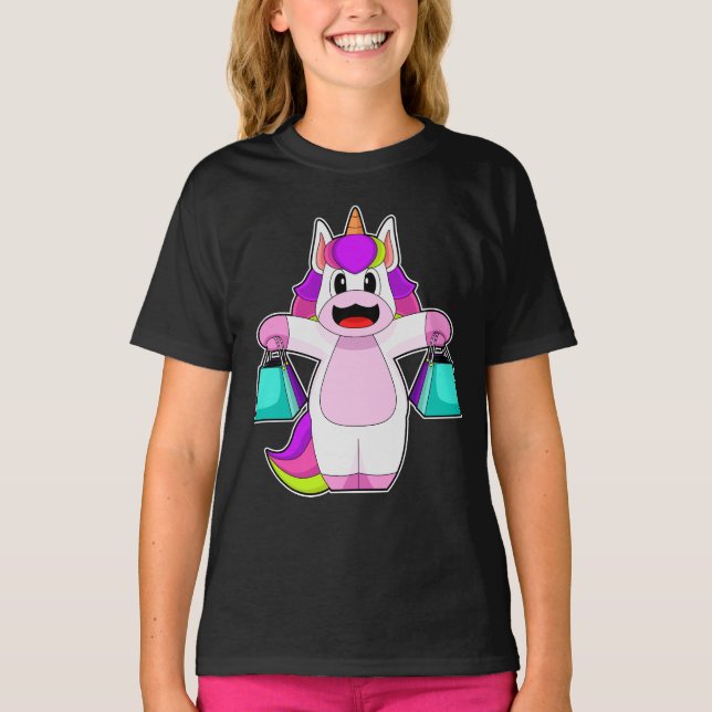 Unicorn Shopping-Tasche T-Shirt (Vorderseite)
