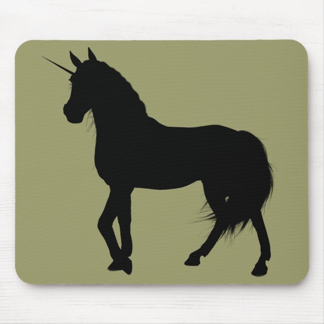 Unicorn Silhouette Mousepad (Vorne)