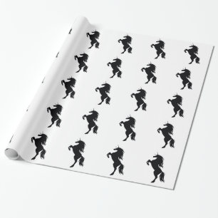 Unicorn-Silhouette-Verpackungs-Papier Geschenkpapier