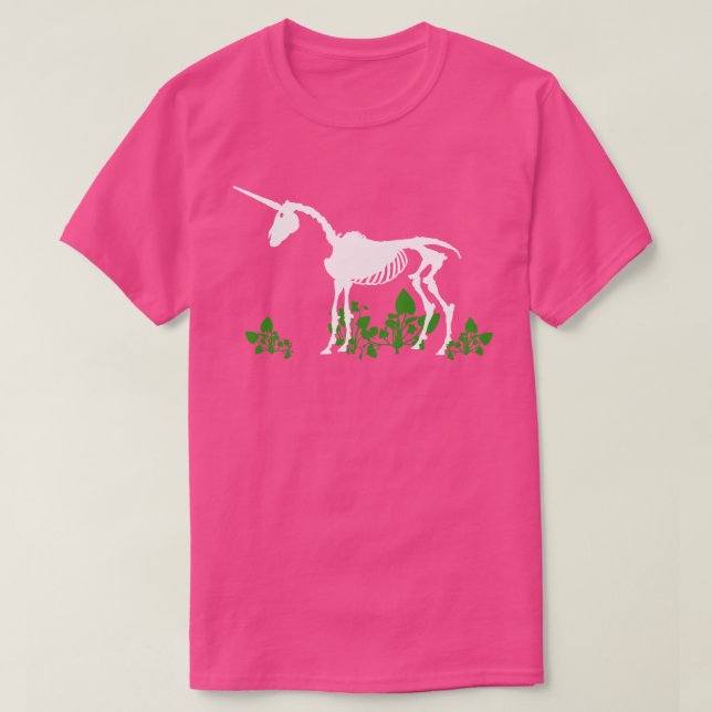 Unicorn Skeleton T - Shirt (Design vorne)