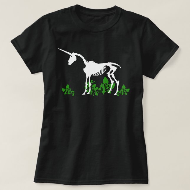 Unicorn Skeleton T - Shirt (Design vorne)