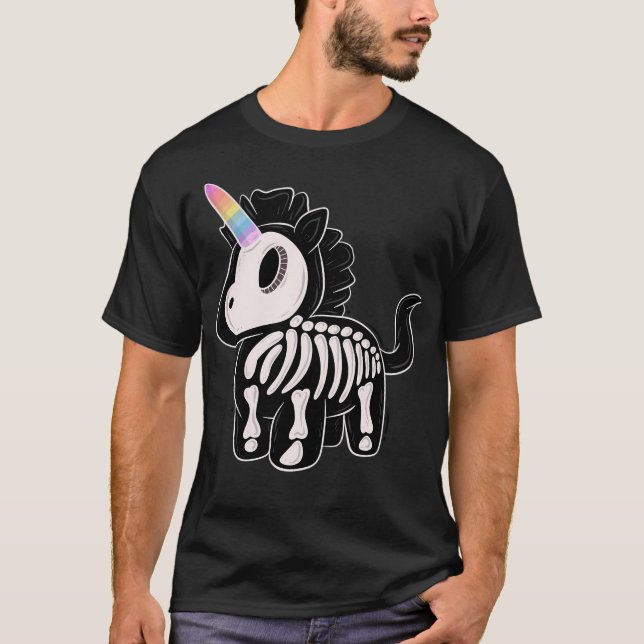 Unicorn Skeleton T-Shirt (Vorderseite)