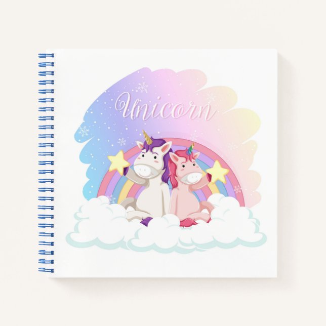 Unicorn Sketchbook Notebook Notizbuch (Vorderseite)