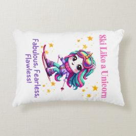 Unicorn Ski-Zaubergebirge Dekokissen