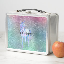 Unicorn Sparkle Metall Brotdose