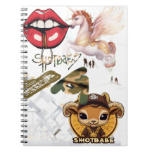 Unicorn Spiral Foto Notebook