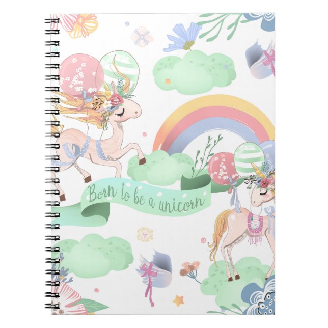 Unicorn Spiral Notebook & Journal Notizblock (Vorderseite)