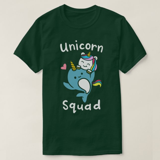 Unicorn Sqad Narwal T-Shirt (Design vorne)