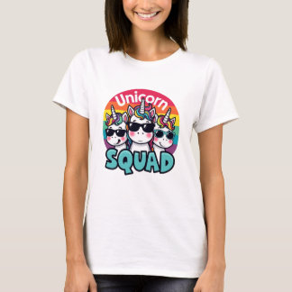 Unicorn Squad Einhorn Einhörner Regenbogen T-Shirt