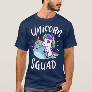 Unicorn Squad Narwhal Funny Niedliche Geburtstag P T-Shirt