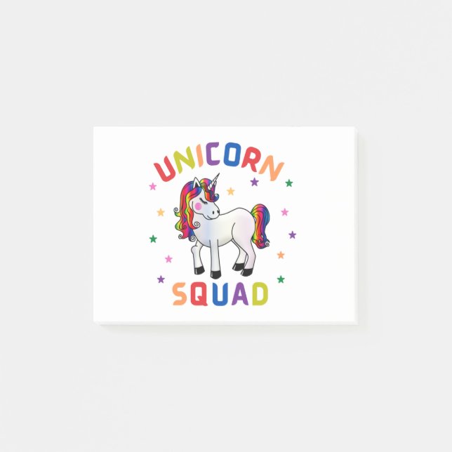 Unicorn Squad Post-it Klebezettel (Vorderseite)