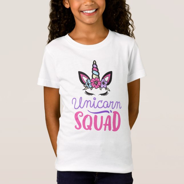 Unicorn Squad Shirt, Unicorn Birthday Group T-Shirt (Vorderseite)