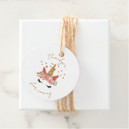 Unicorn Star Party Danke Geschenkanhänger